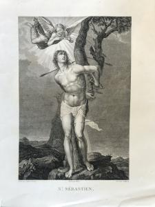 S.t SEBASTIEN - GODEFROY François - gravura a buril